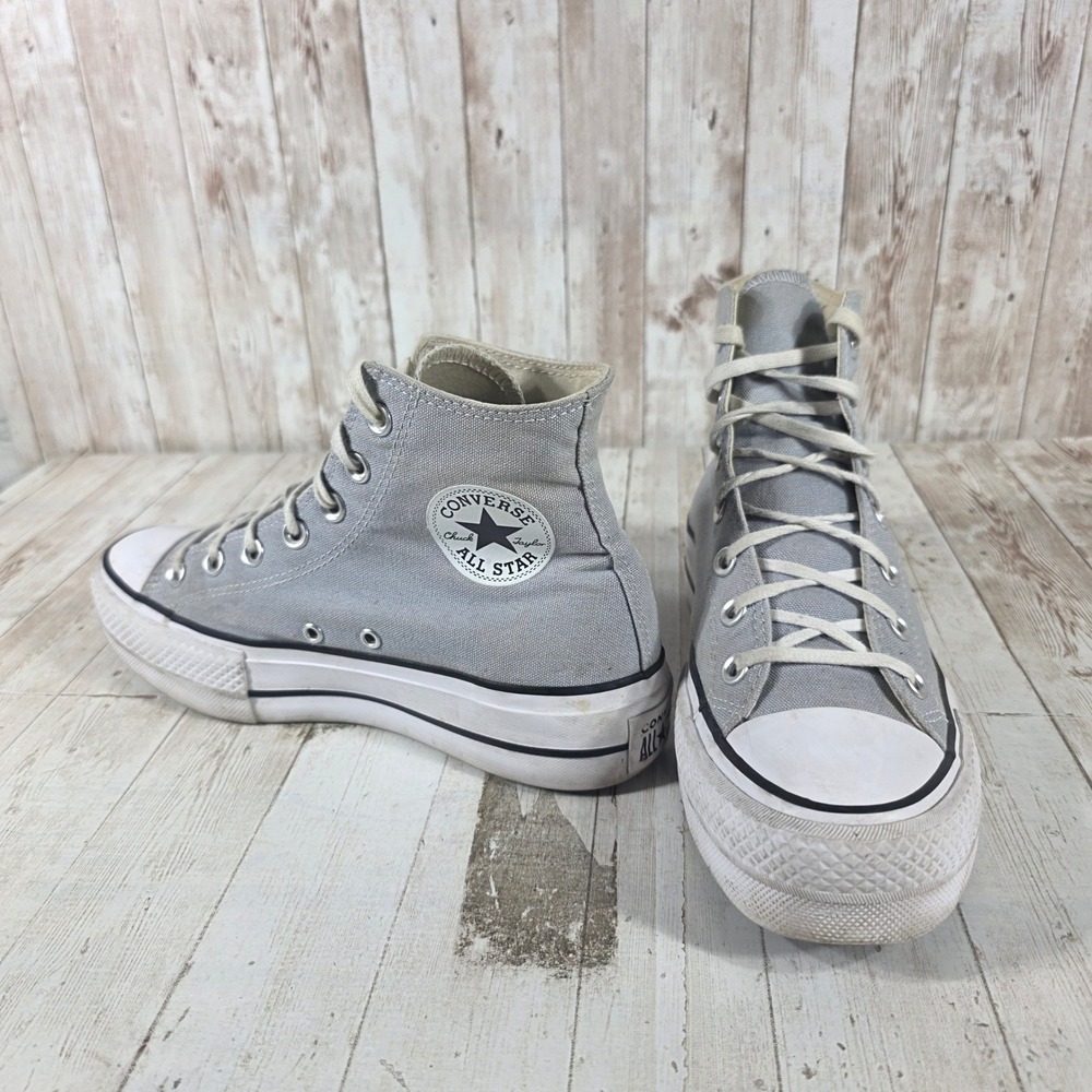 Converse Chuck Taylor All Star Lift Platform High Top Gray Womens 8 570434C - Picture 3 of 8